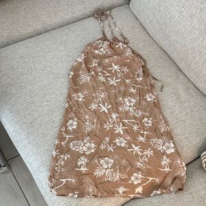 Streetwear Society Tan Floral Dress